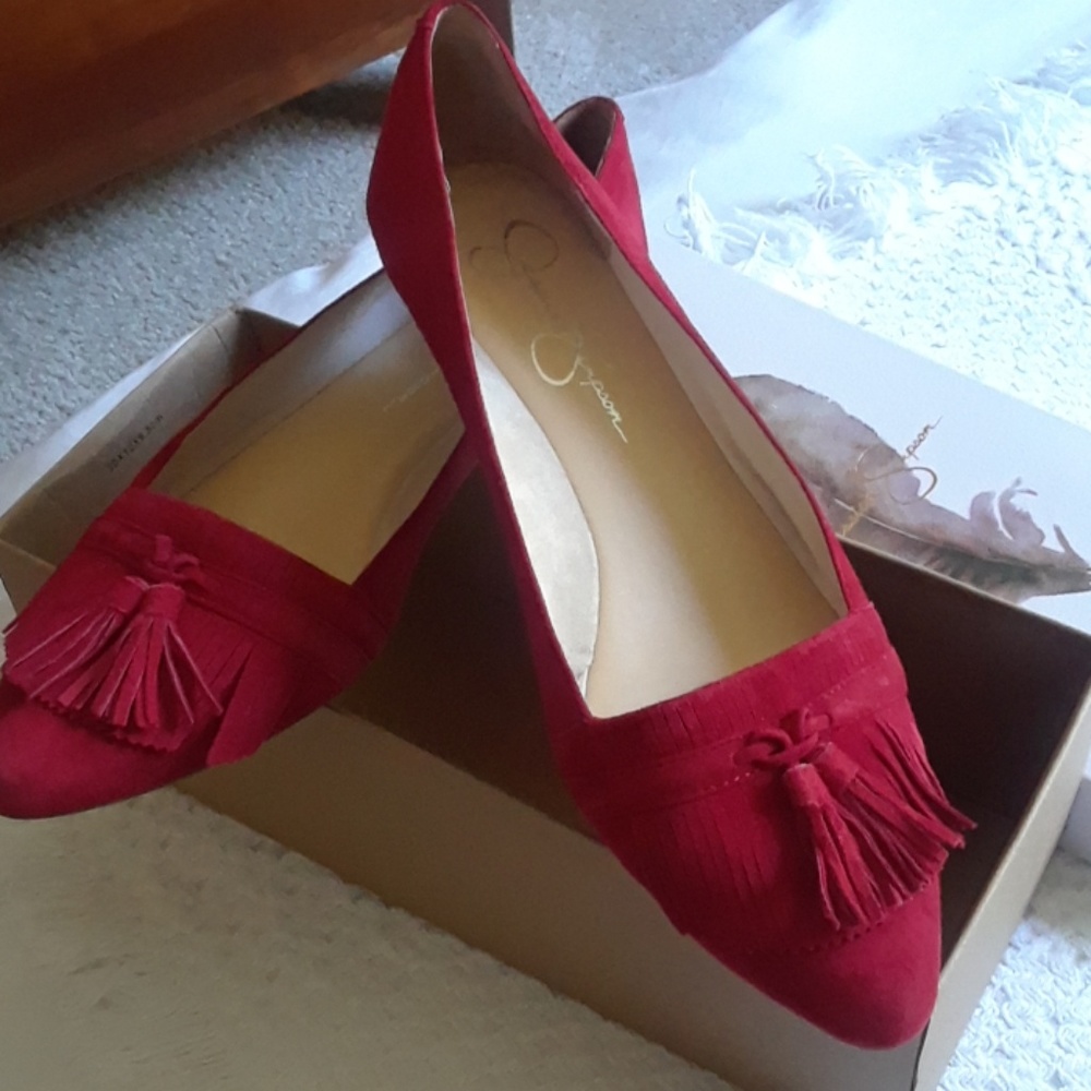 Jessica Simpson suede flats!