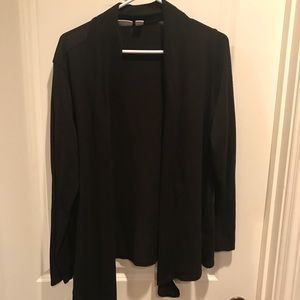 Black cardigan sweater