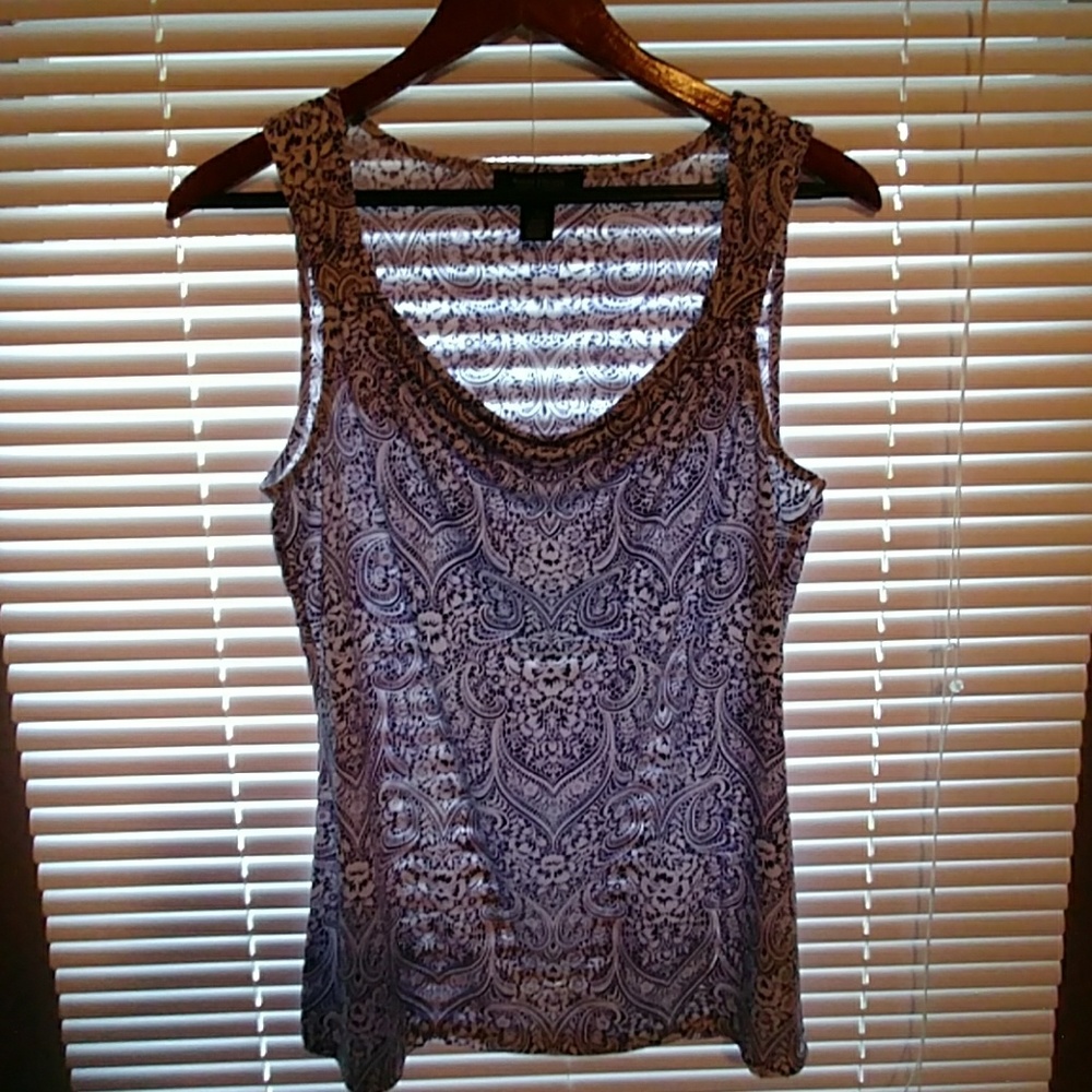 White house black market sleeveless blouse