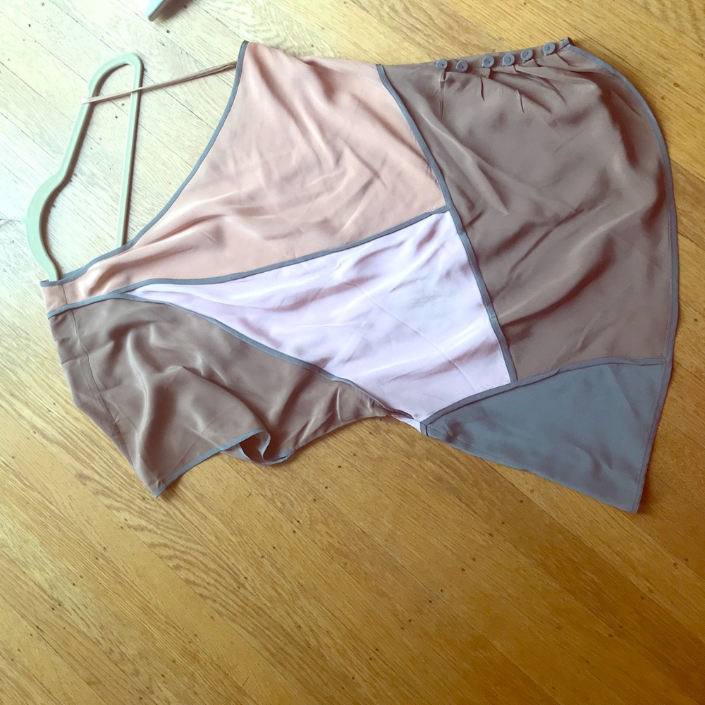 Silk one shoulder top