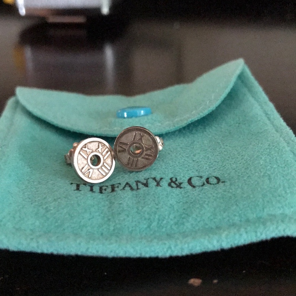 Authentic Sterling Tiffany Atlas Earrings