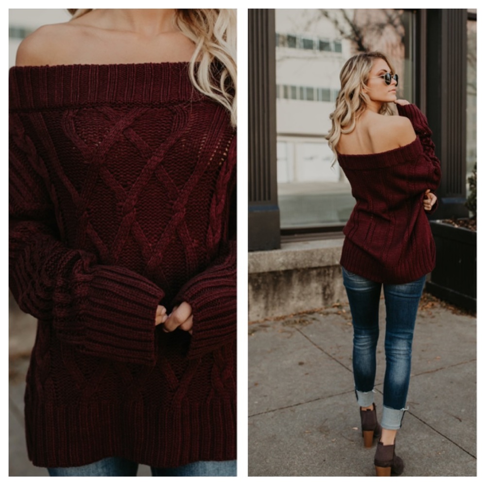 LAST 1️⃣ ABBY Off Shoulder Sweater - Picture 4 of 6