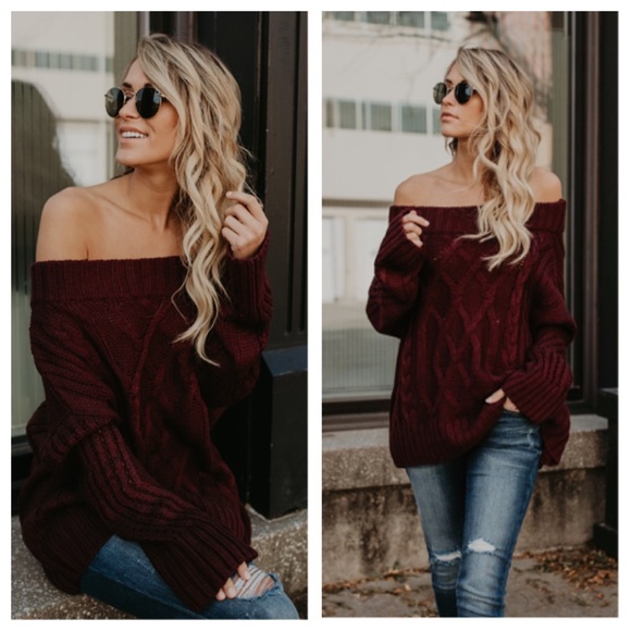 LAST 1️⃣ ABBY Off Shoulder Sweater - Picture 3 of 6