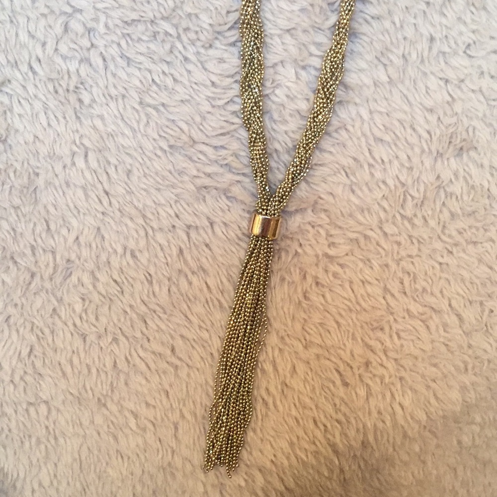 Silver Tassel Necklace