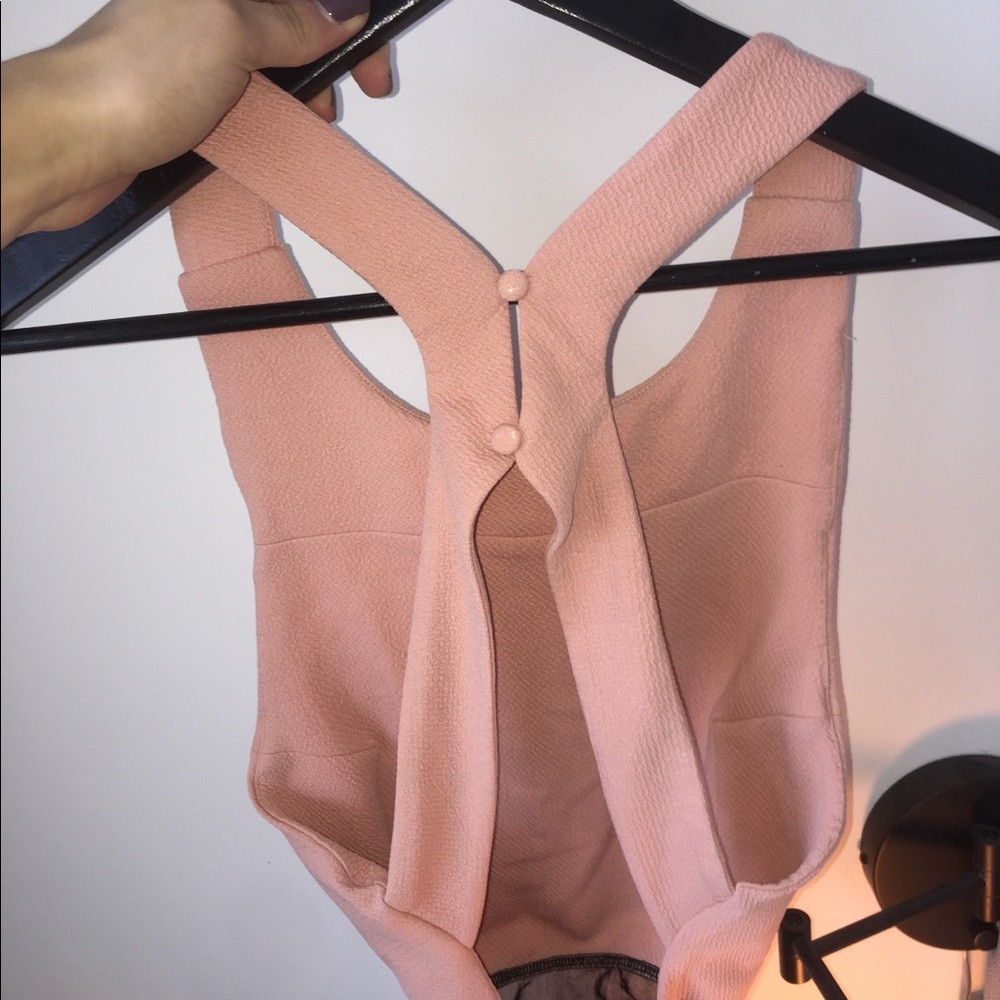 Apron Style Backless Bodysuit - Picture 3 of 3