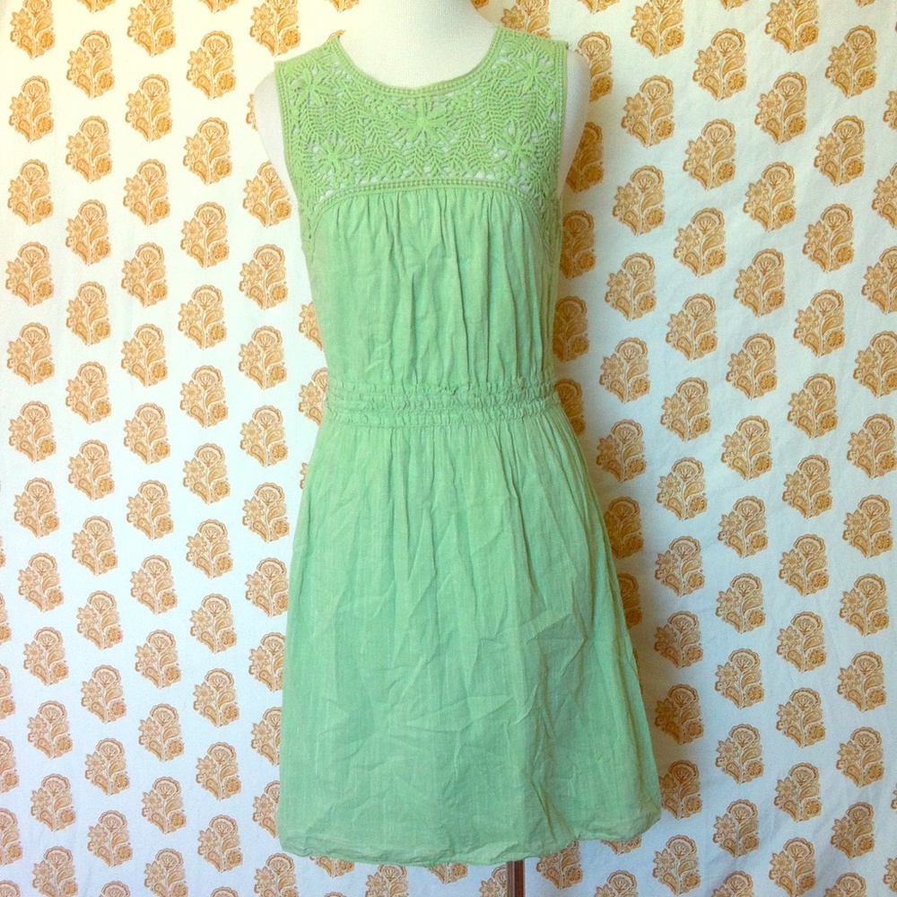 Max Studio Specially Products Pistachio Lace Dress