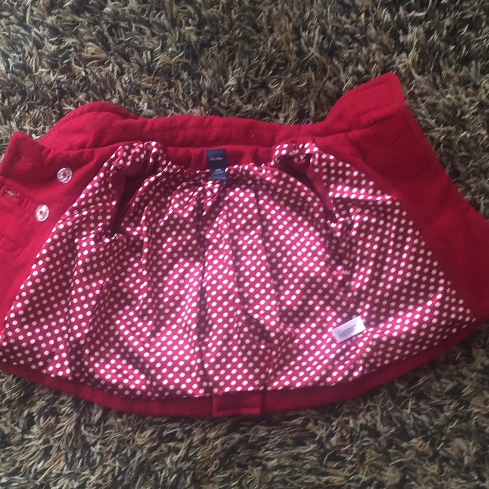 Baby Gap Red Pea Coat 🍄 - Picture 4 of 6