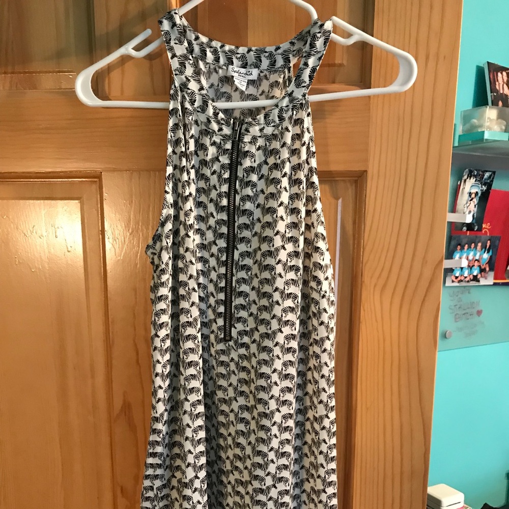 Adorable zebra printed splendid dress!