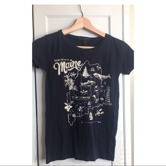 J. Crew Navy Maine Tee - Picture 3 of 6