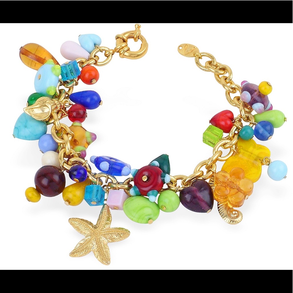 Antica Murrina Murano Glass Charm Bracelet