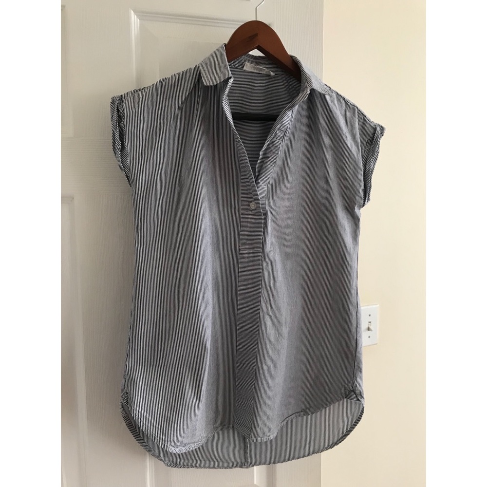 Stella Luce Striped Blue & White Top