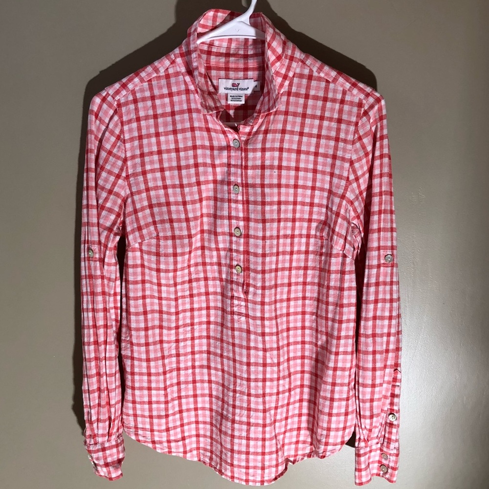 vineyard vines Linen Blend Shirt
