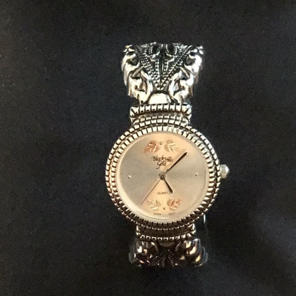 Black Hills Gold Cuff Watch 12k gold
