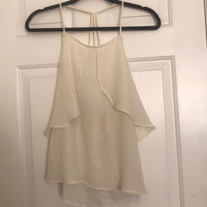 Strappy low back tank top