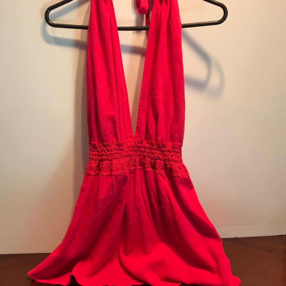 Coral one piece skort suit.