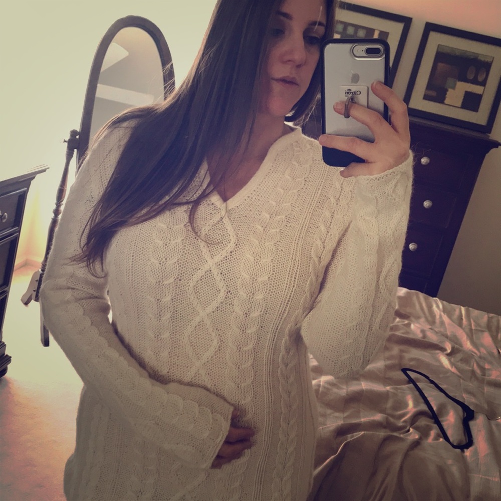 100% cream/Ivory alpaca sweater