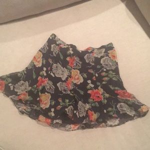 100% silk Polo Ralph Lauren floral skirt
