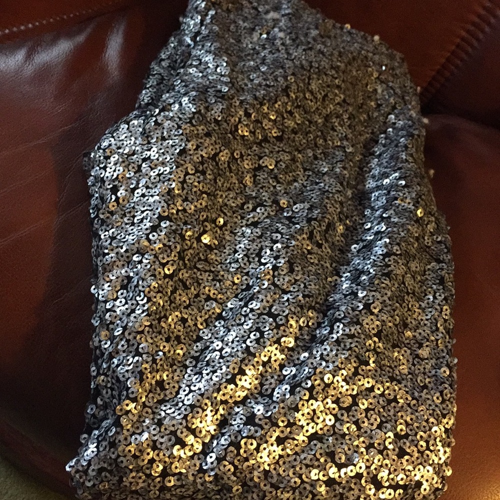 Silver Sequin Pants