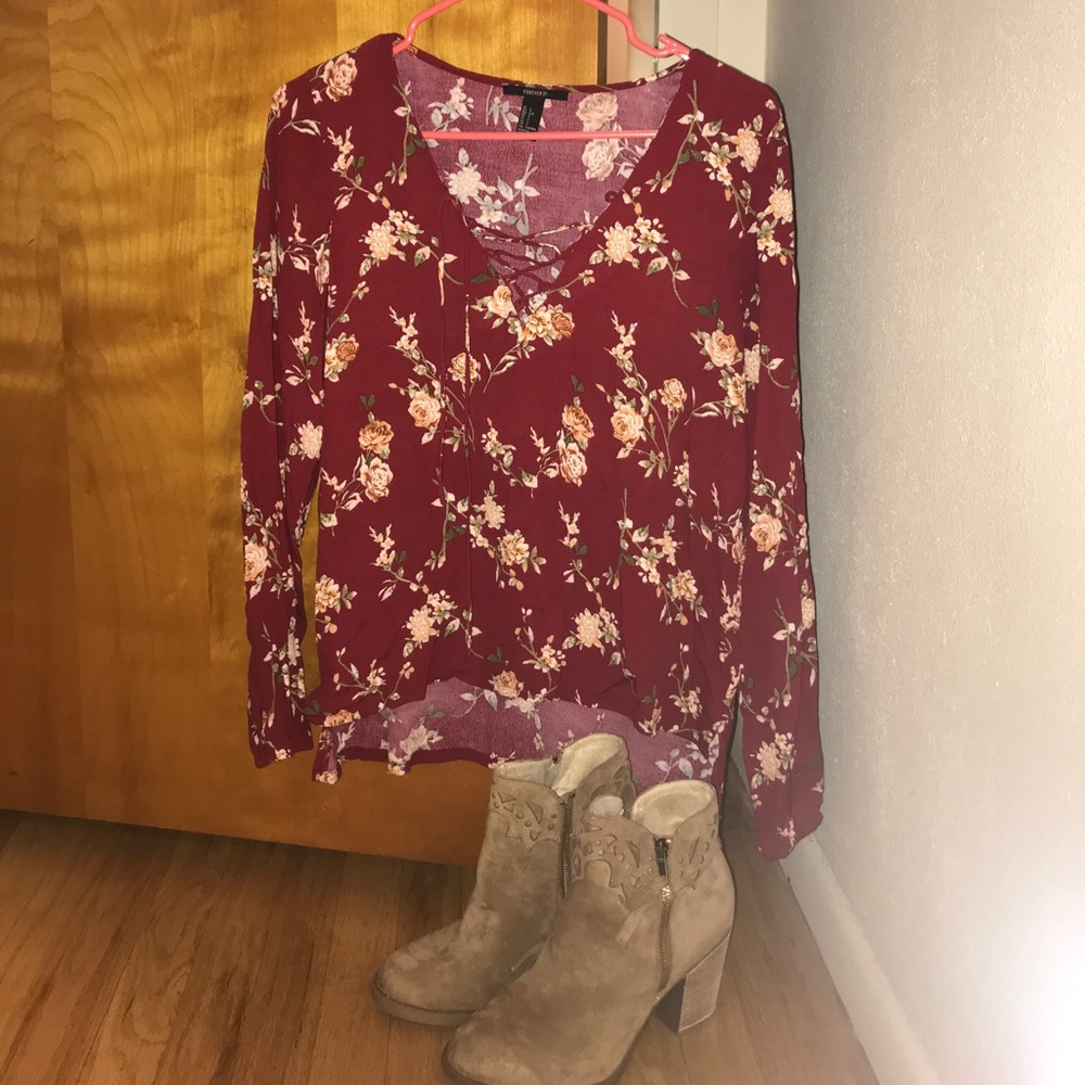 Forever 21 floral top