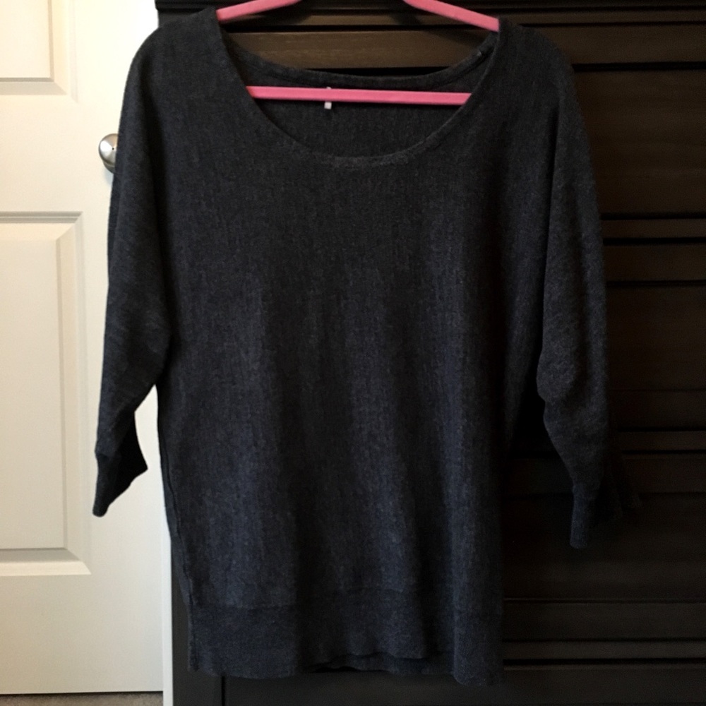 Sparkle and fade UO dolman 3/4 sleeve sweater