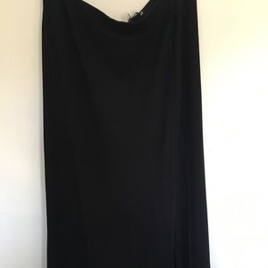 NWT Loft Jersey Cotton Black Skirt.