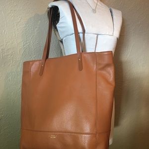 Ralph Lauren tan leather tote bag purse