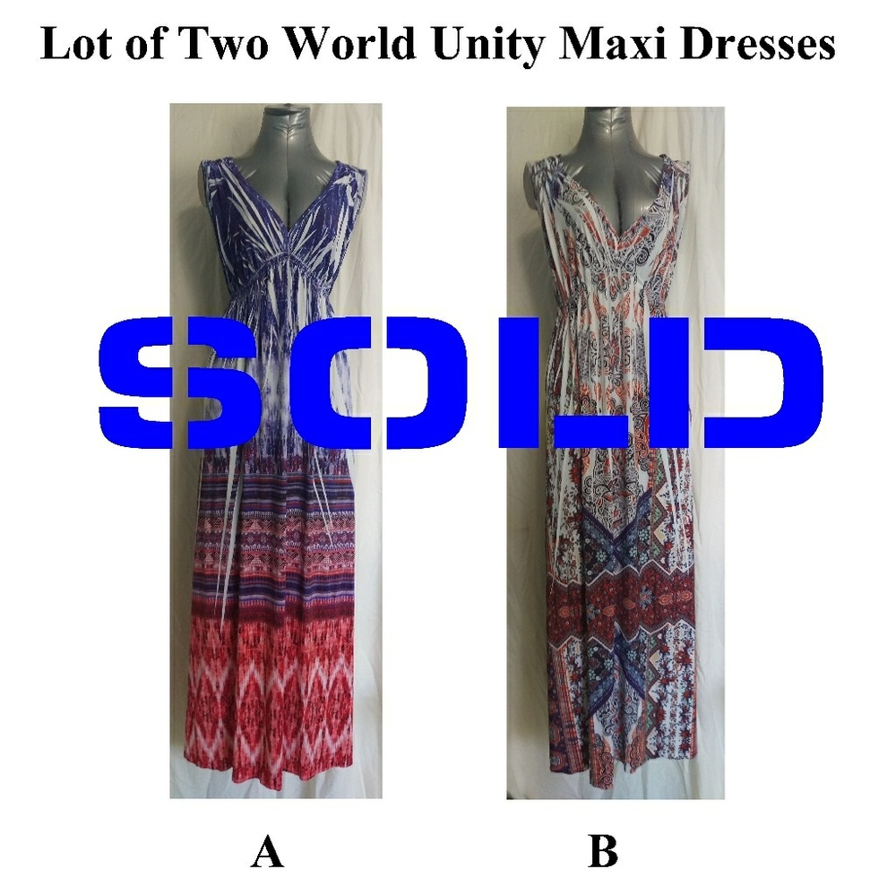  

Lot of Two World Unity Maxi Dresses