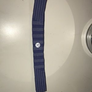 lululemon striped blue headband
