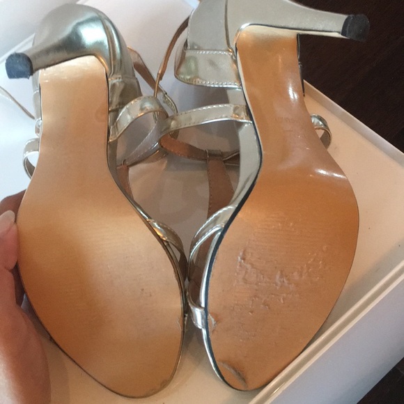 Gold dress shoes sz 7.5 - Picture 4 of 4