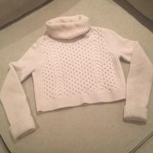 Club Monaco pink wool turtle neck sweater