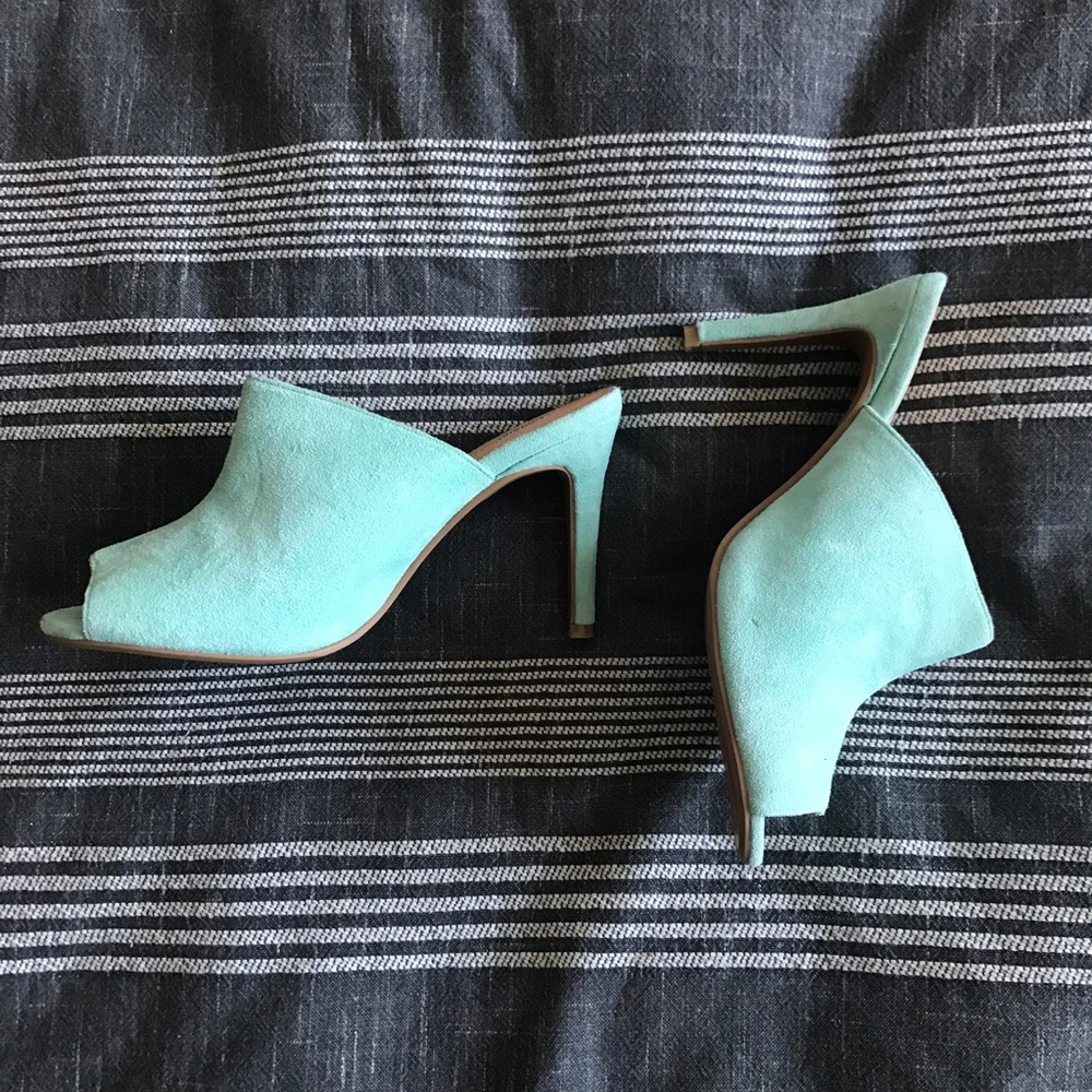 Mint green Marais mule.