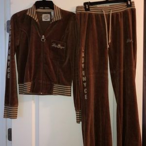enyce velour tracksuits