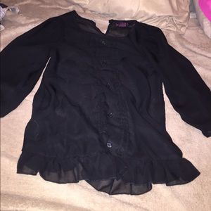 Black summer shirt-****WORN ONCE****