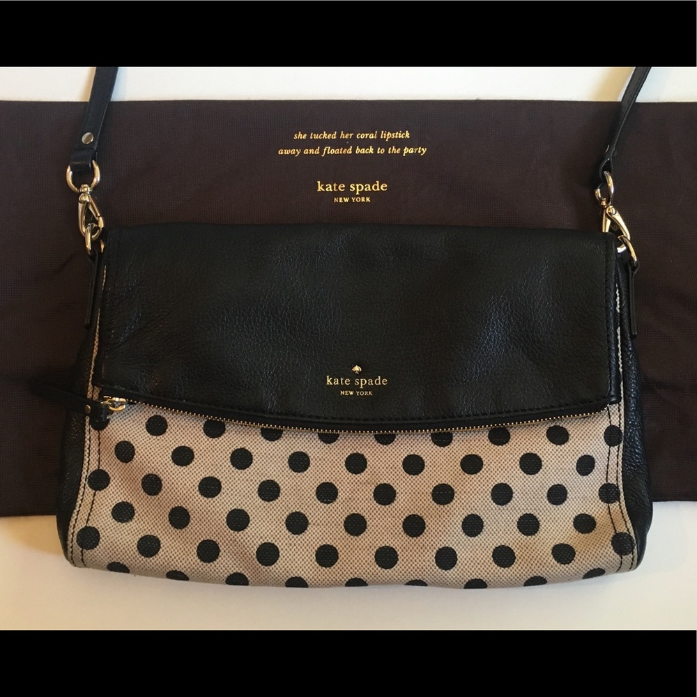 Kate Spade cobble hill canvas dot carson crossbody