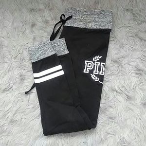 VS PINK yoga crop leggings size M