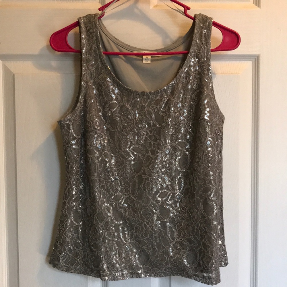 Silver tank top