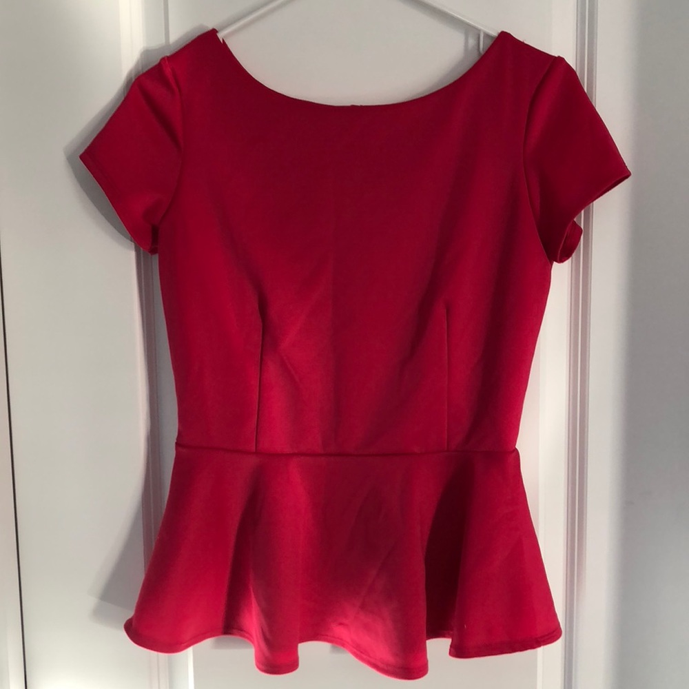 Hot pink Peplum blouse