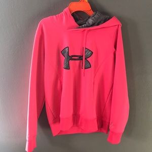 Bright pink hoodie