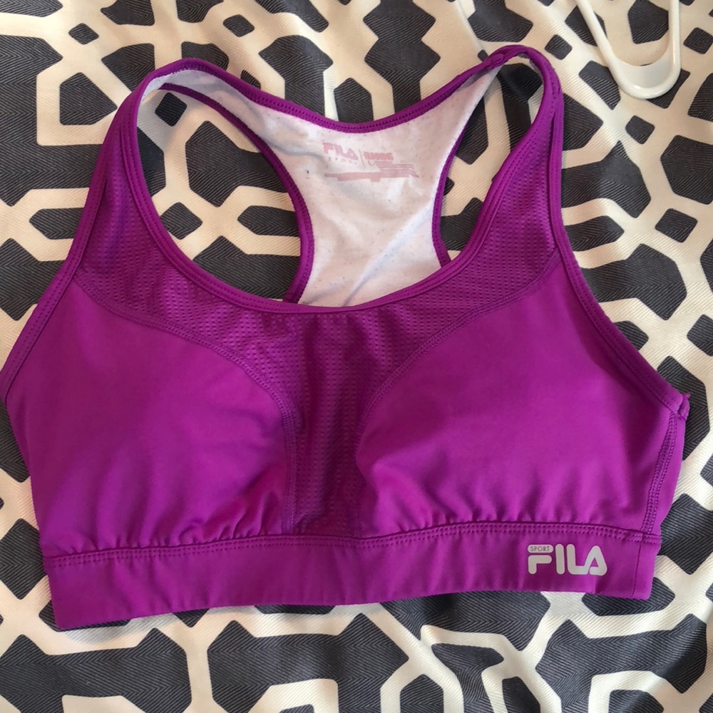 Purple Running Sports Bra