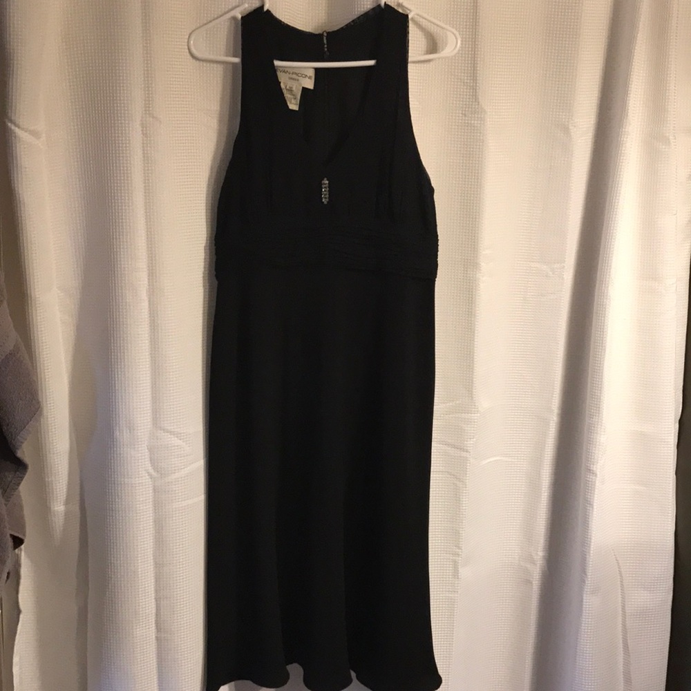 Black dress with jewel detail