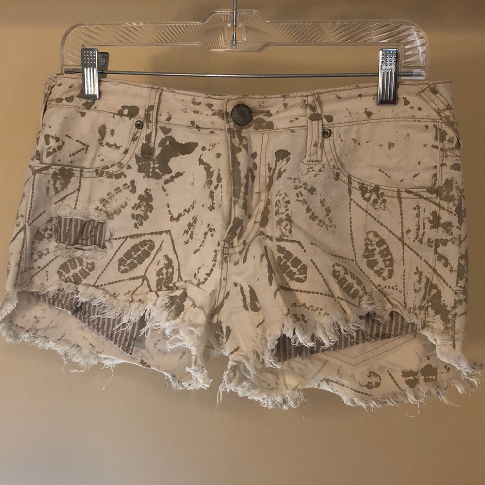 Free People denim shorts
