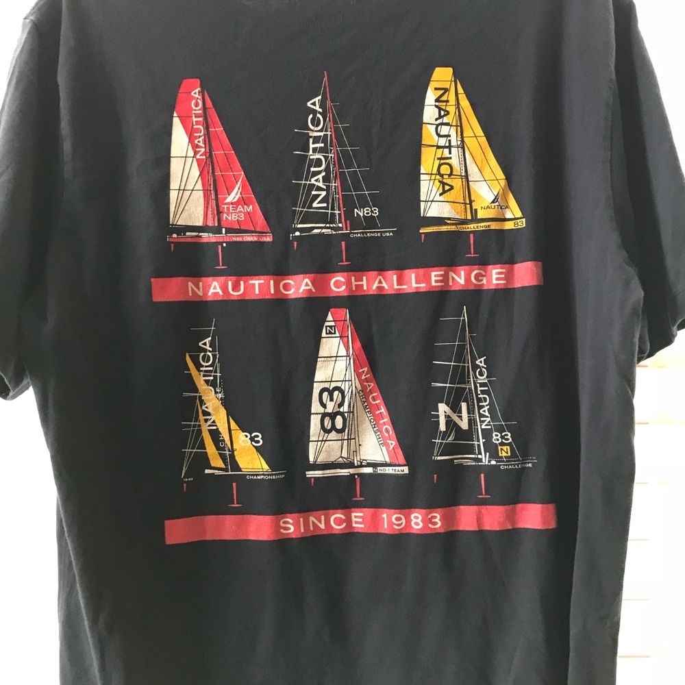 Vintage Nautica challenge tee