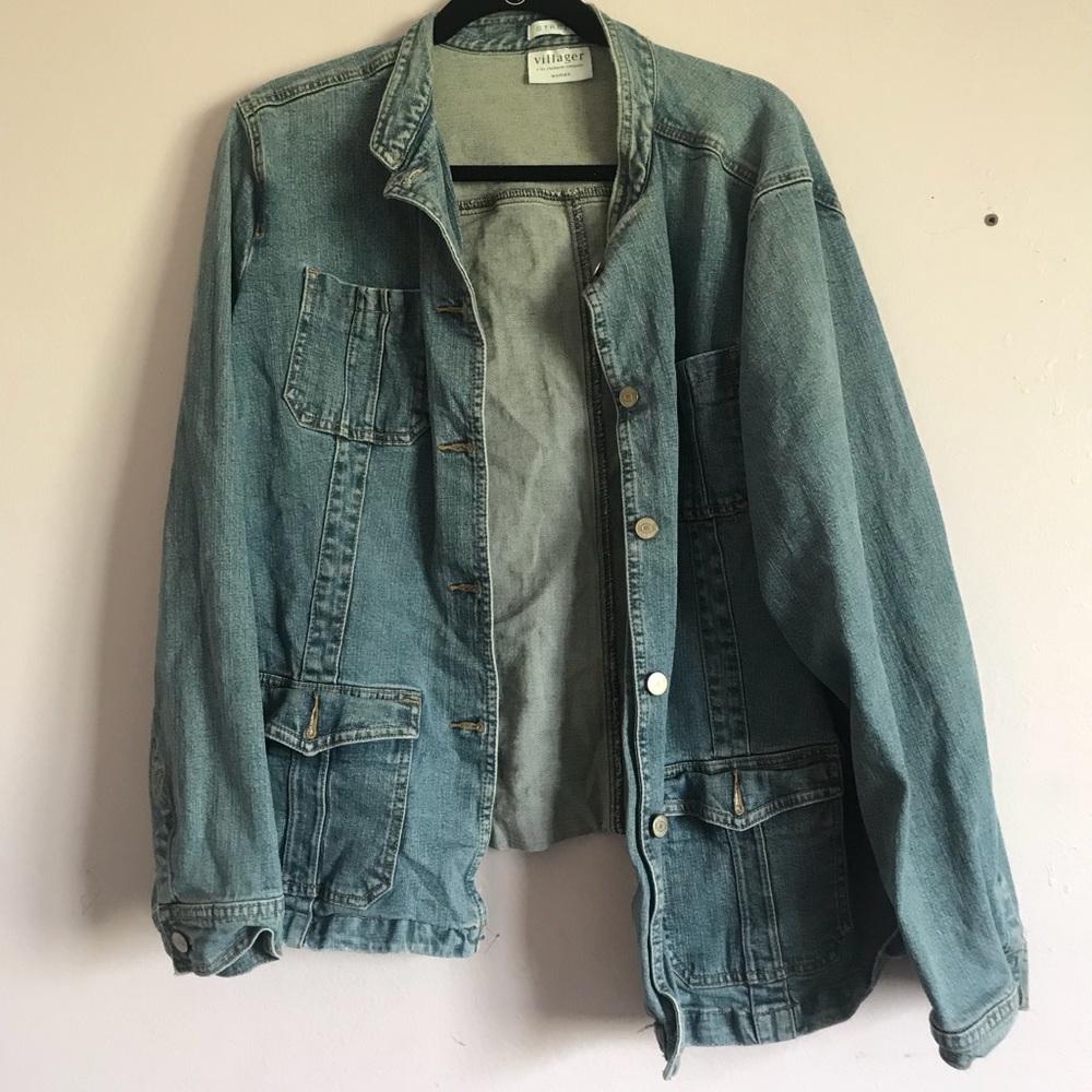 over size jean jacket