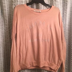 “Take Me To The Hamptons” blush sweater- size M