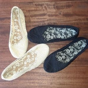 faded glory women's crochet casual flat