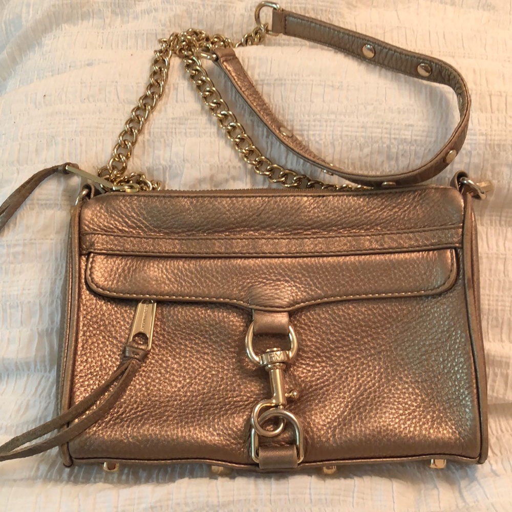 Rebecca Minkoff crossbody gold and bronze bag