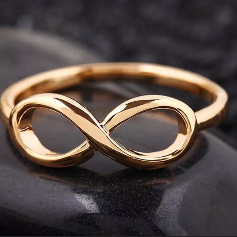 Gold Dipped Size 7 Infinity Ring