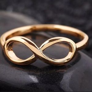 Gold Dipped Size 7 Infinity Ring