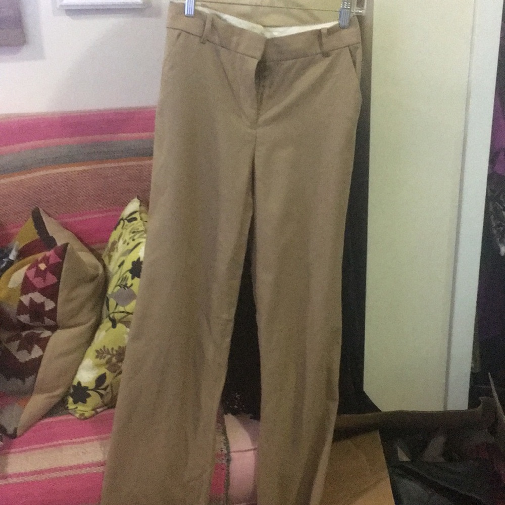 Jcrew size 2 tan wool Hutton trouser