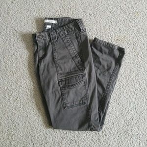 Loft grey marisa cargo jeans
